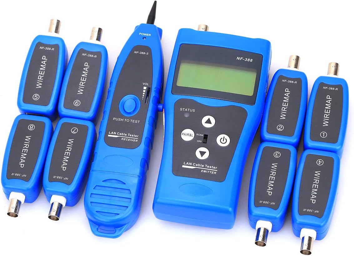 Amazon.co.jp NF388多目的ハンドヘルドネットワーク同軸ケーブルテスター同軸ケーブルトラッカーテスターネットワークケーブル