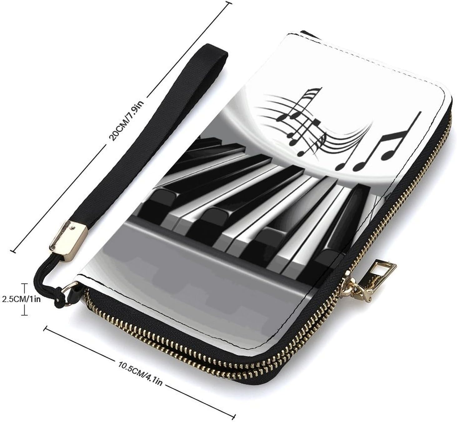 Piano Music Symbol Long Wallet Money Bags image 2