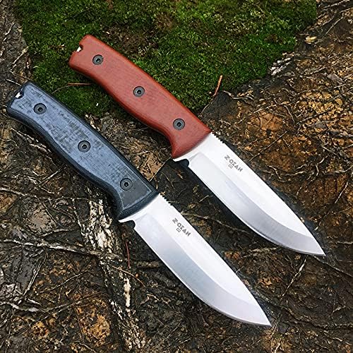 Watchman Brother F011 Fixed Blade Knife Micarta D2 Straight knife (Black)