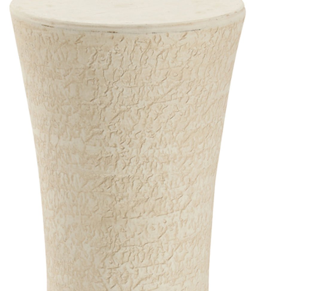 Dehner Pflanzsäule, Höhe 55 cm, Keramik, beige