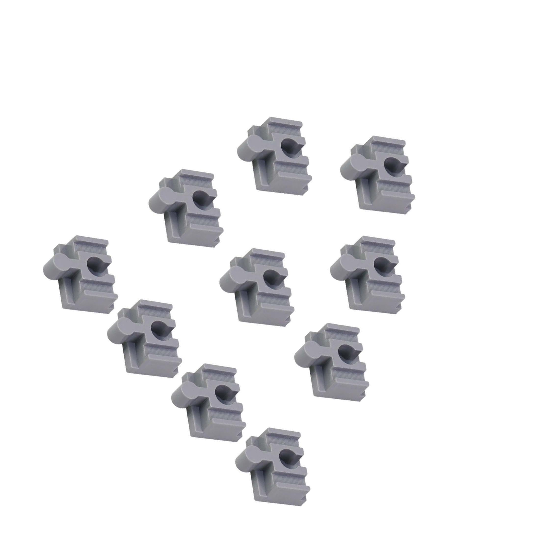 KIXZSAZ Track Connector Builder Set Designed to Inspire Creativity in Kids While Strengthening Family Connections Wooden Train Track Accessories for Building, Gray