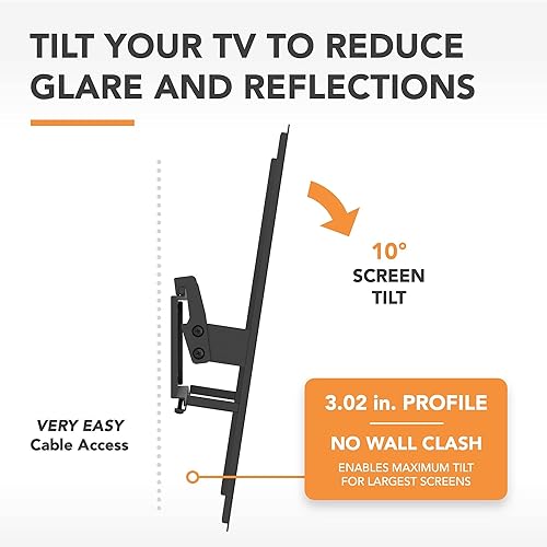 Miniatura 3 de SWIFT410-AP - Soporte de pared inclinable para TV de 26 a 55 pulgadas, color negro