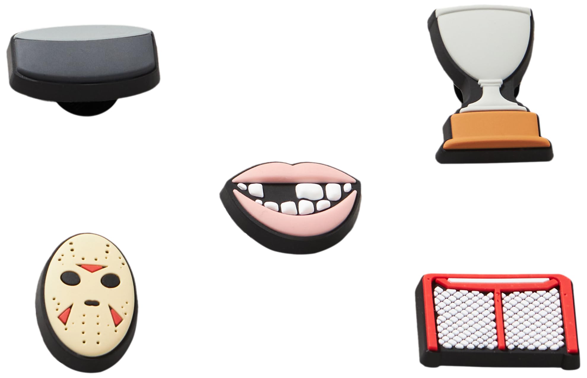 Crocs Unisex's Hockey Fan 5 Pack Shoe Charms, One Size
