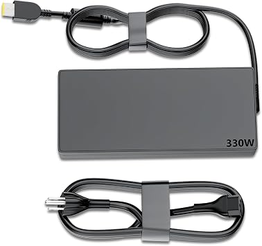 Slim 330W Laptop Charger Replacement for Lenovo Legion Pro 9 9i 7 7i 5i 5 Gen 16IRX8 16IRX9 RTX 4070 4080 4090 ThinkPad Gaming Yoga AIO 7 ADL330SDC3A GX21M50608 20V 16.5A Power Supply Cord AC Adapter