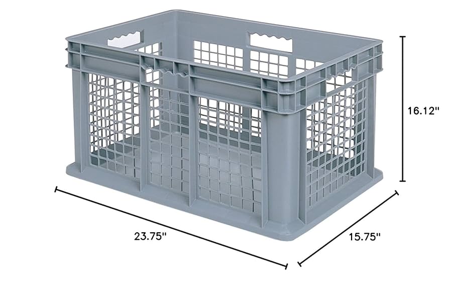 Amazon.com: Akro-Mils 37676 Plastic Straight Wall Container