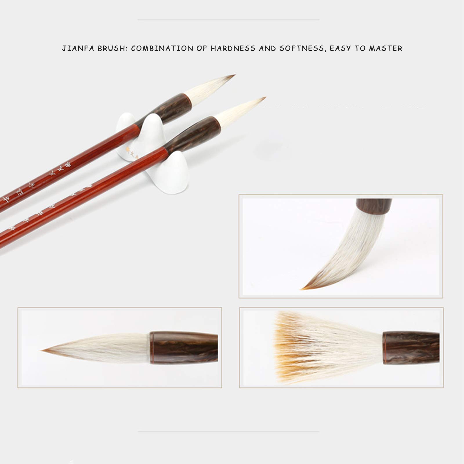 Ensemble De Pinceau D'écriture Aquarelle Calligraphie Chinoise, Ensemble De Pinceaux De Calligraphie Chinoise Kanji Japonais Sumi Brosse, Ensemble De Pinceaux Chinois