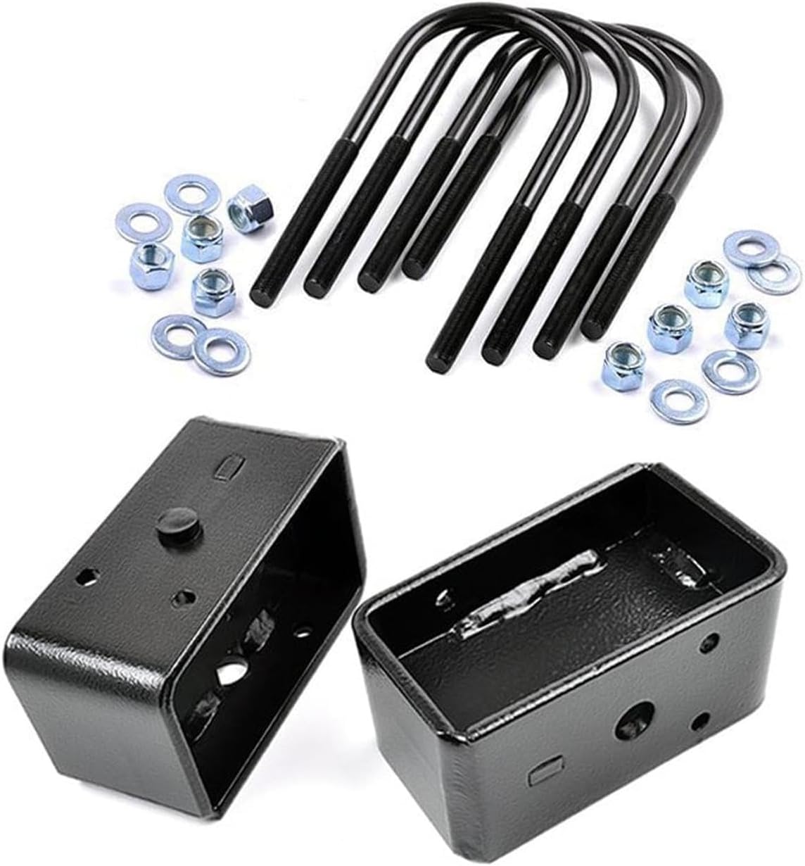 Rough Country 3 Inch Block & U-Bolt Kit for Ford Excursion/F-250 Super Duty/F-350 Super Duty (1999-2004)