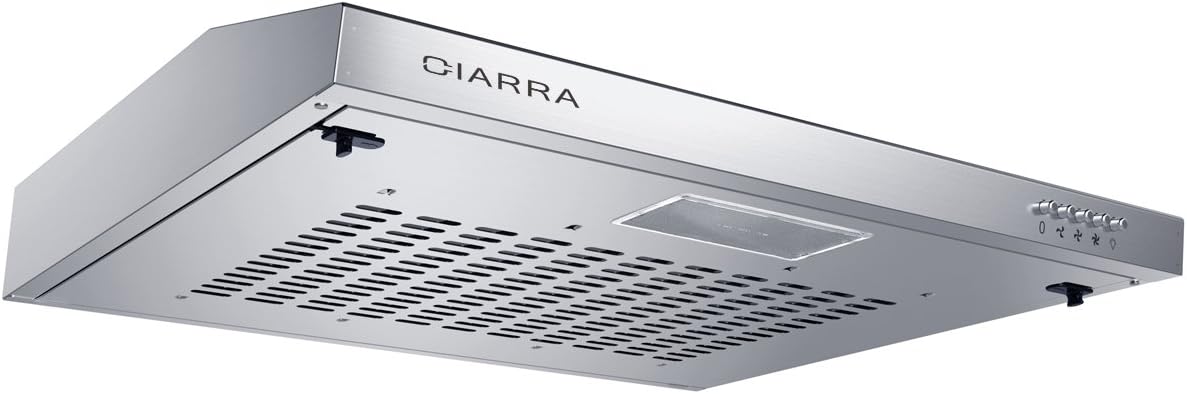 CIARRA 60cm Visor Cooker Hood, front view