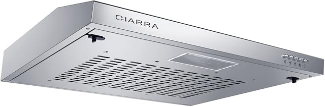 CIARRA 60cm Visor Cooker Hood Undercabinet Hoods Stainless Steel Wall Mounted Kitchen Extractor Fan Model CBCS6903