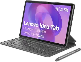 Tablet Lenovo Idea Tab Octa Core 8GB RAMB 128GB Com Capa Teclado e Caneta - ZAFR0857BR Luna Grey