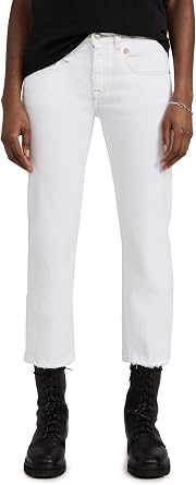 R13 Womens Boy Straight Jeans