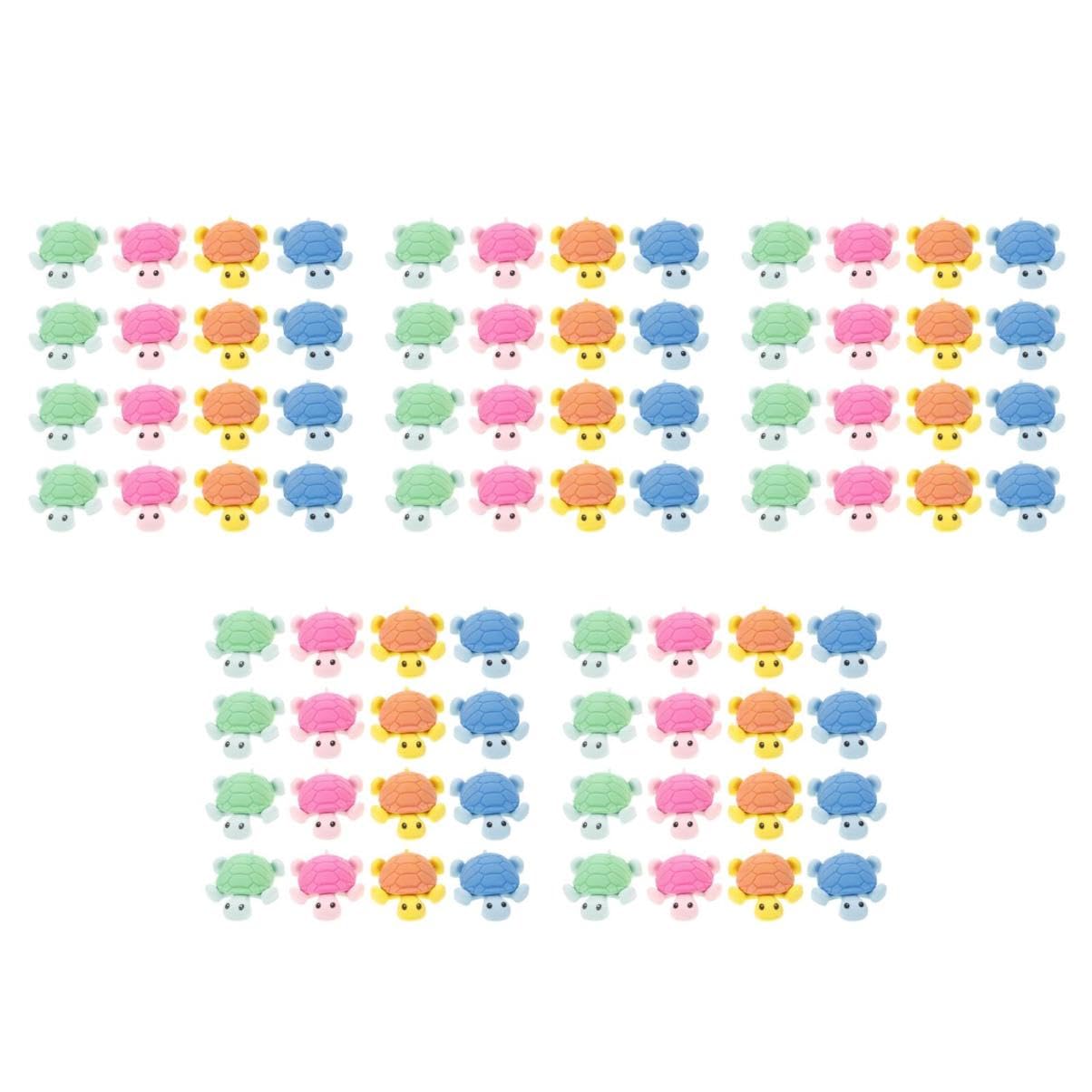 Abaodam 5 Set Gomma Per Tartarughe Animali Reversibile Peluche Giocattolo Per Decorazioni Mini Gomme Da Matita Per Tartarughe Dentro Casuale Tazza Squishy Pezzi * 5