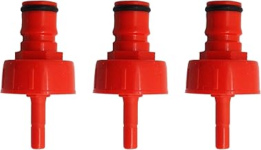 3pak PLASTIC CARBONATION & LINE CLEANING CAP,Carbonation Cap 1/4" Barb, Ball Lock Type, Fit Soft Drink PET Bottles