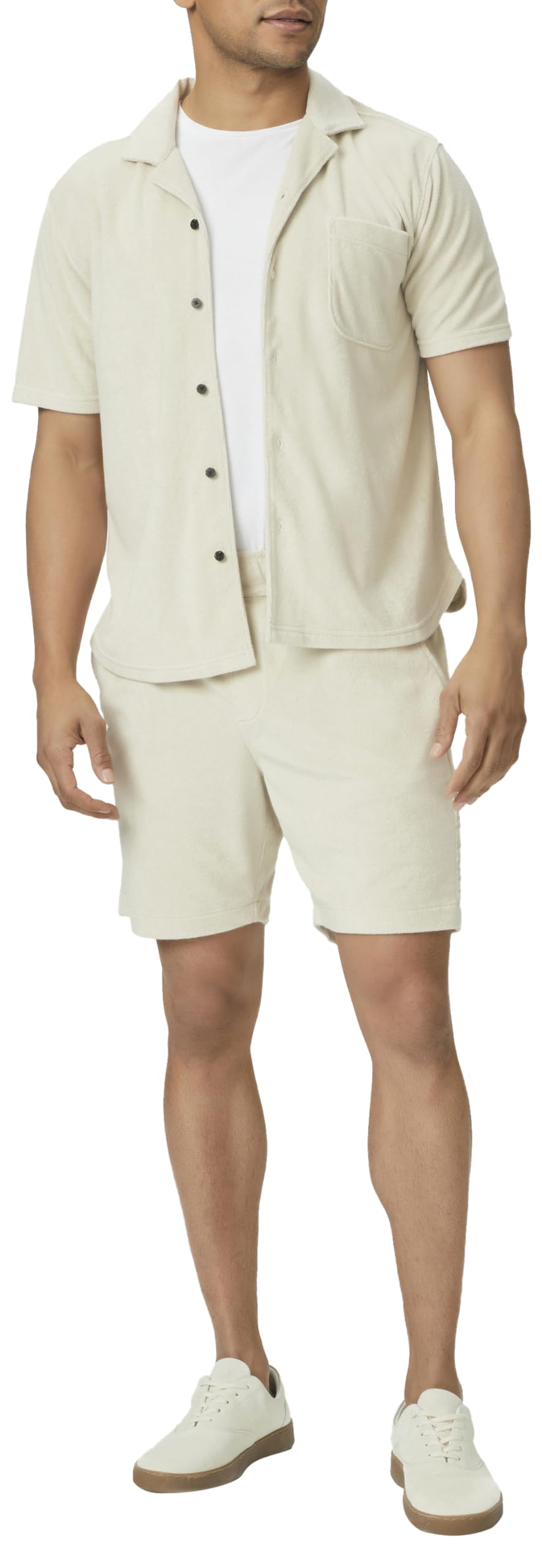 PAIGE mens Lee Terry Cloth Drawstring Short