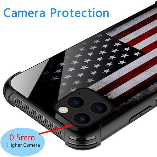 Miniatura 5 de Funda compatible con iPhone 13 Pro Max, funda de bandera antigua para iPhone 13 Pro Max para niños y hombres, diseño de patrón a prueba de golpes,