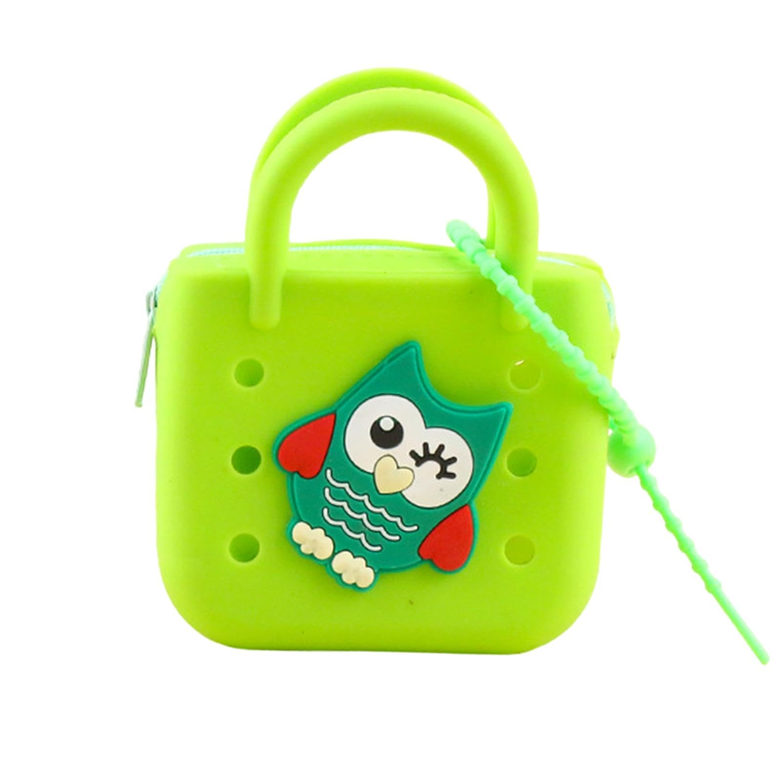 Mini Handbag Waterproof Zipper Washable Holes Bag for Outdoor Beach Swimming Green-image-30