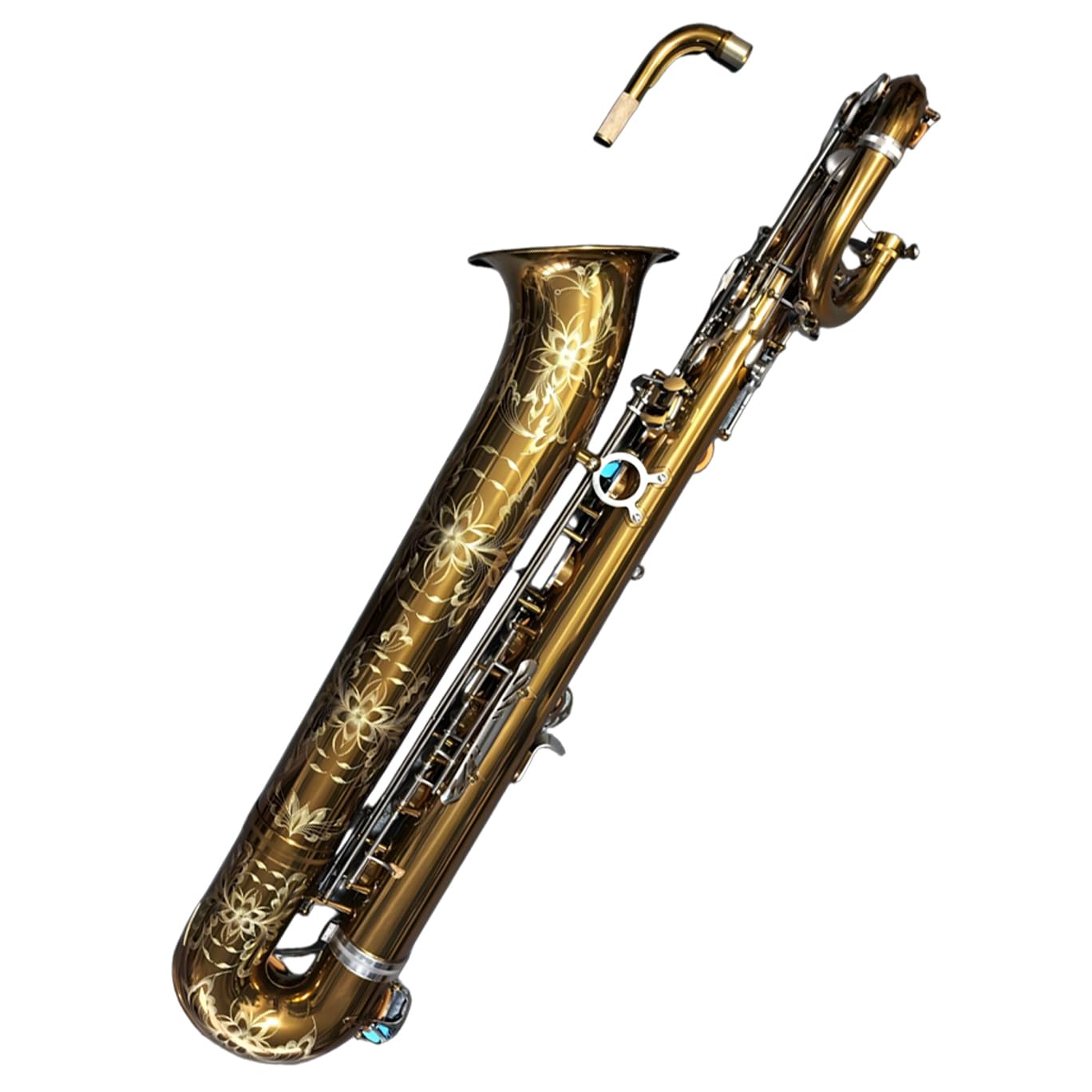 Amazon.com: Eastern Music Pro Baritone Saxophone, Yellow Brass