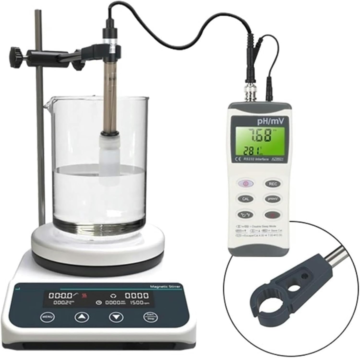 Magnetic Stirrer Hot Plate Lab Stirrer Digital Display Magnetic Mixer Heating Thermostatic with Stir Bar 3L Liquid Stirrer