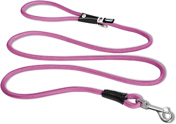 Curli Stretch Comfort Leash, Fuchsia M