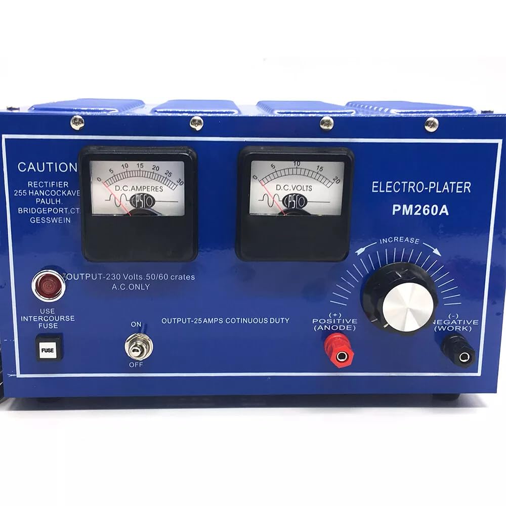 Gold Plating Machine, 30A 110V Platinum Gold Silver Plating Machine Jewelry Plating Rectifier Jewelry Plater Electroplating Rectifier, for Various Plating Layers