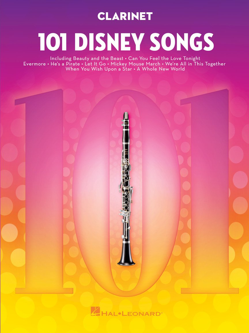 101 canciones de Disney para clarinete | Libro de partituras para clarinete fácil a intermedio para niños y adultos | Bandas sonoras y clásicos de películas de Disney para solo | Cancionero divertido para practicar la interpretación y el aprendizaje