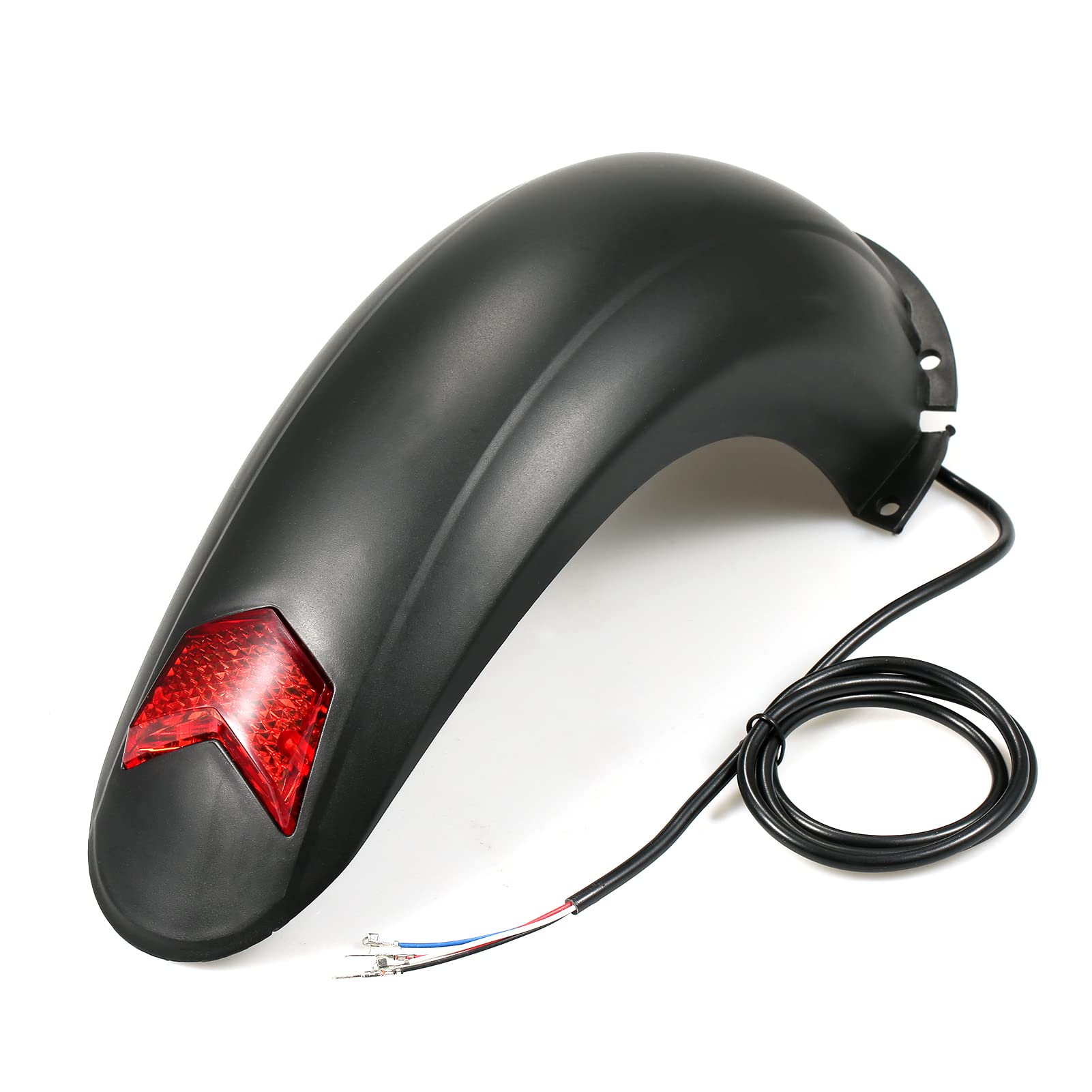 Ensemble de garde-boue pour trottinette électrique de 25,4 cm – Garde-boue en métal noir et plastique pour trottinette M4 Kick – Protège-pneu avant et arrière – Installation boulonnée