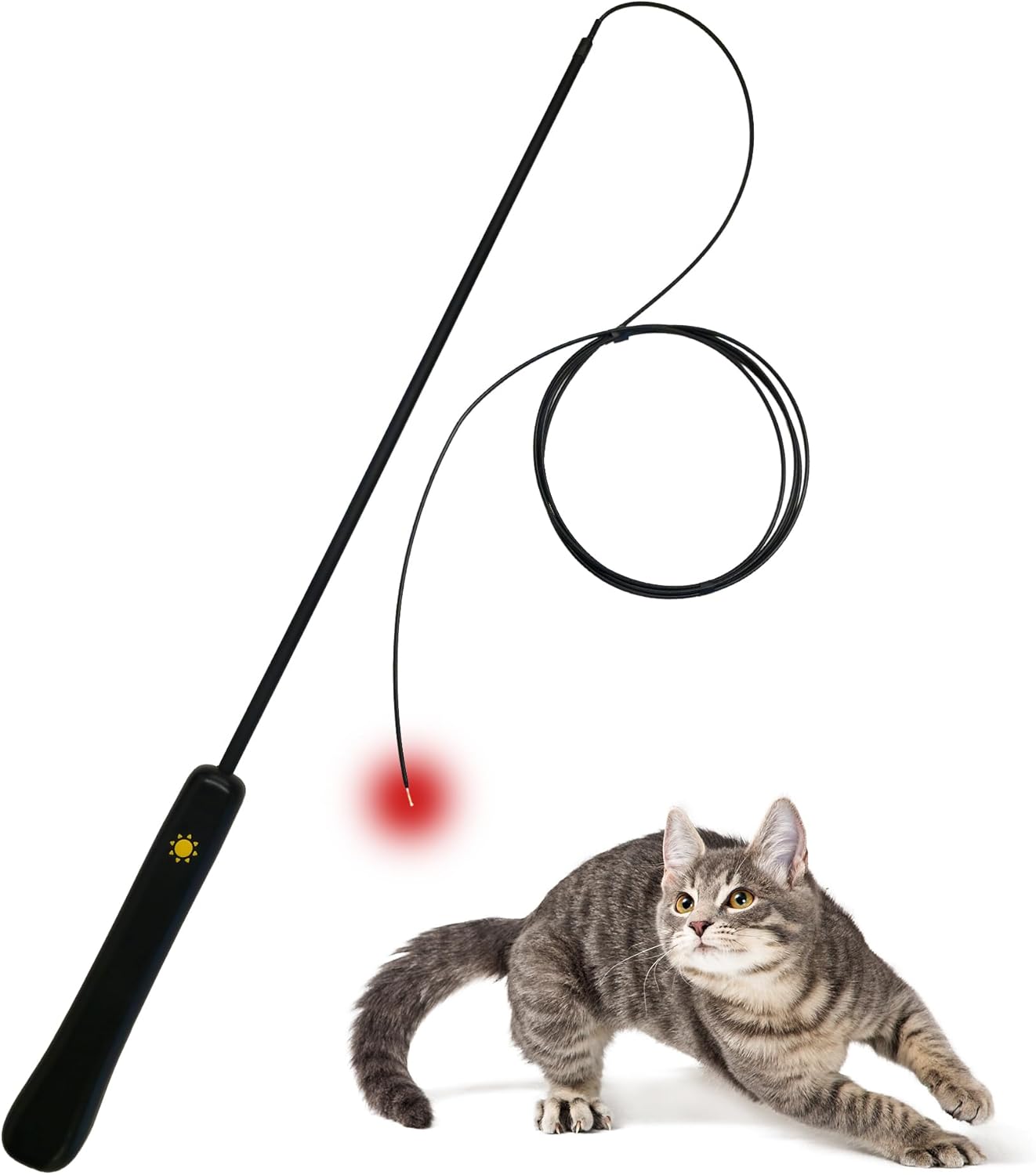 THE WAYS Lumiwhisker Cat Toys for Indoor Cats, LED Light Wand Toy