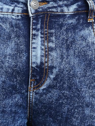 Image of Urbano Plus Men's Regular Fit Washed Jeans Stretchable