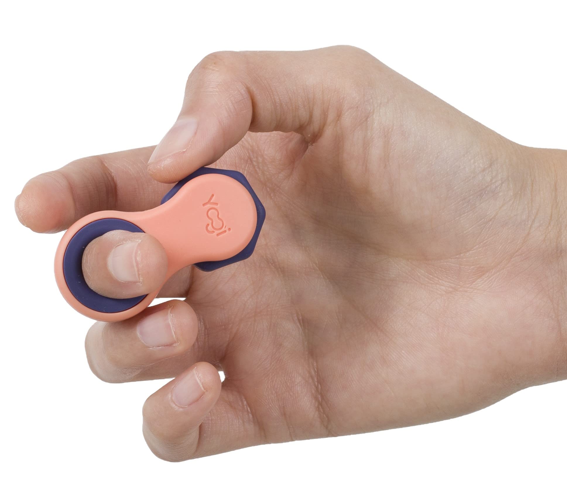 Giocattolo antistress Yogi, Fidget Spinner per adulti, Sollievo dall'ansia, ADHD, ADD e autismo, Giocattoli silenziosi per adulti e bambini, Cinque misure di anelli