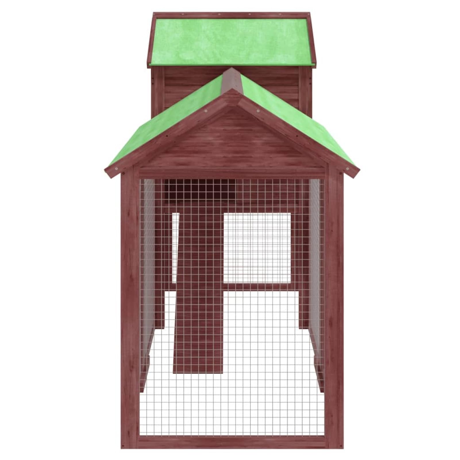 ZEYUAN Pollaio Moka 193x65x117 cm in Legno Massello di Pino,Pollai e Gabbie,Pollaio,Pollaio per Galline da Esterno