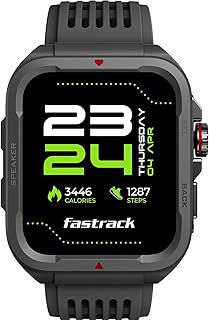 Fastrack Active Rugged Smartwatch with 1.83" UltraVU HD Display|SingleSync BT Calling|Functional Crown|100+ Sports Modes|AI Coach|Auto Multisport Recognition|AI Voice Assistant|24x7 Health Suite|IP68