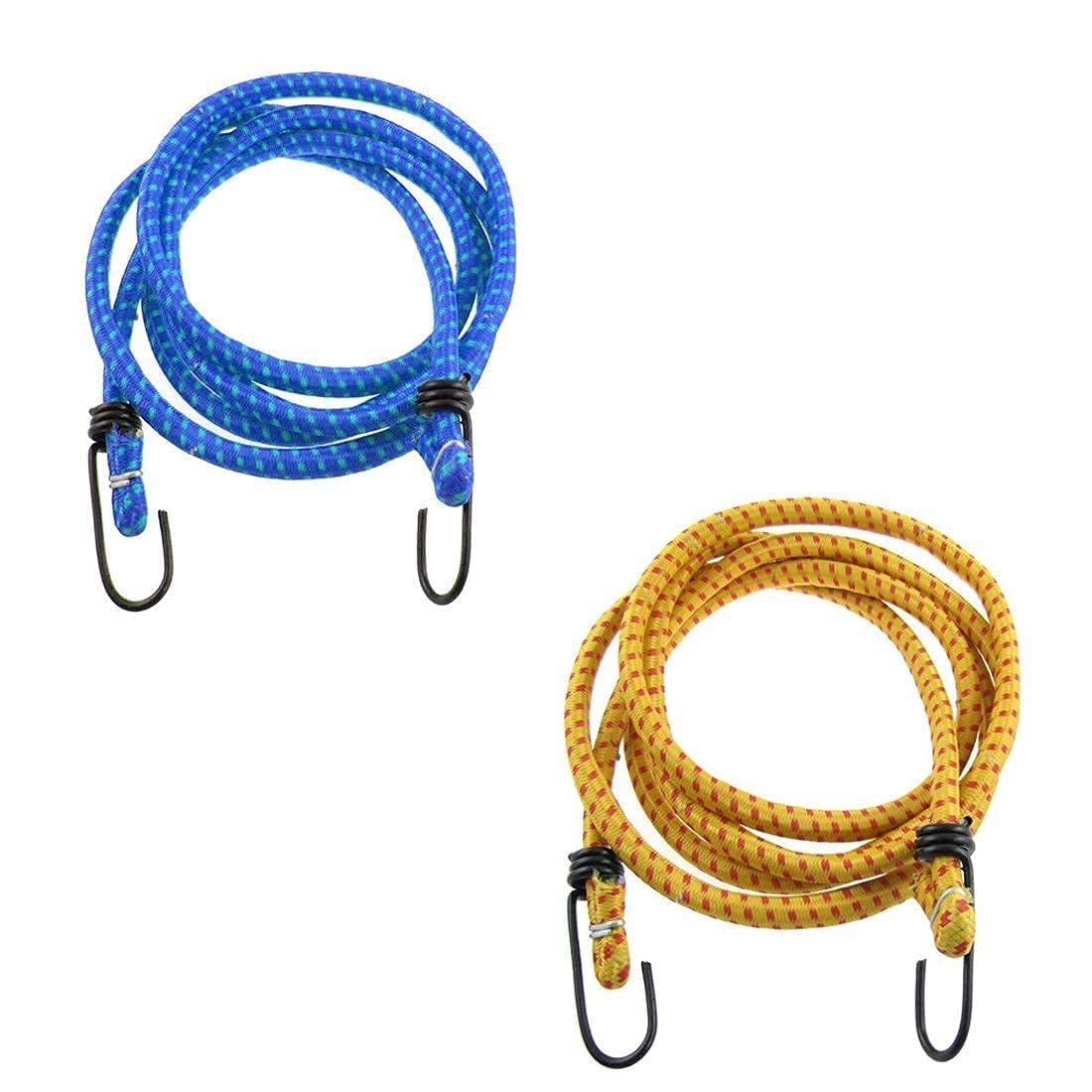 High Strength Elastic Tying Rope with Hooks, Shock Cord Cables, Luggage Tying Rope with Hooks (Length 90 cm, Set of 2)-image-9