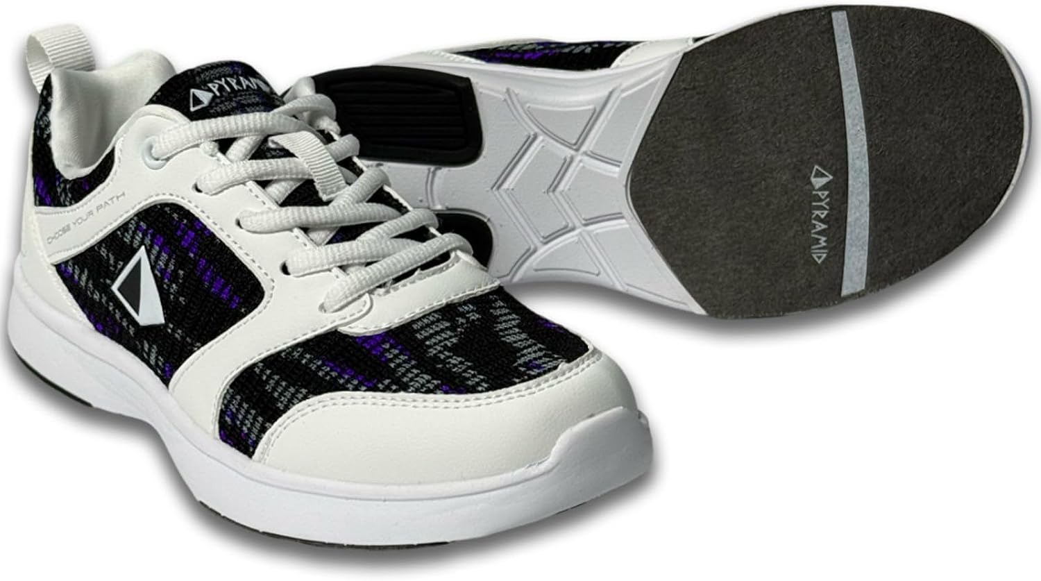 Pyramid Women's Path Lite Hybrid Mesh Bowling Shoes | Lightweight Design with Breathable Knit & PU Upper, Athletic Fit, and Universal Slide Soles. Works With All Bowling Styles