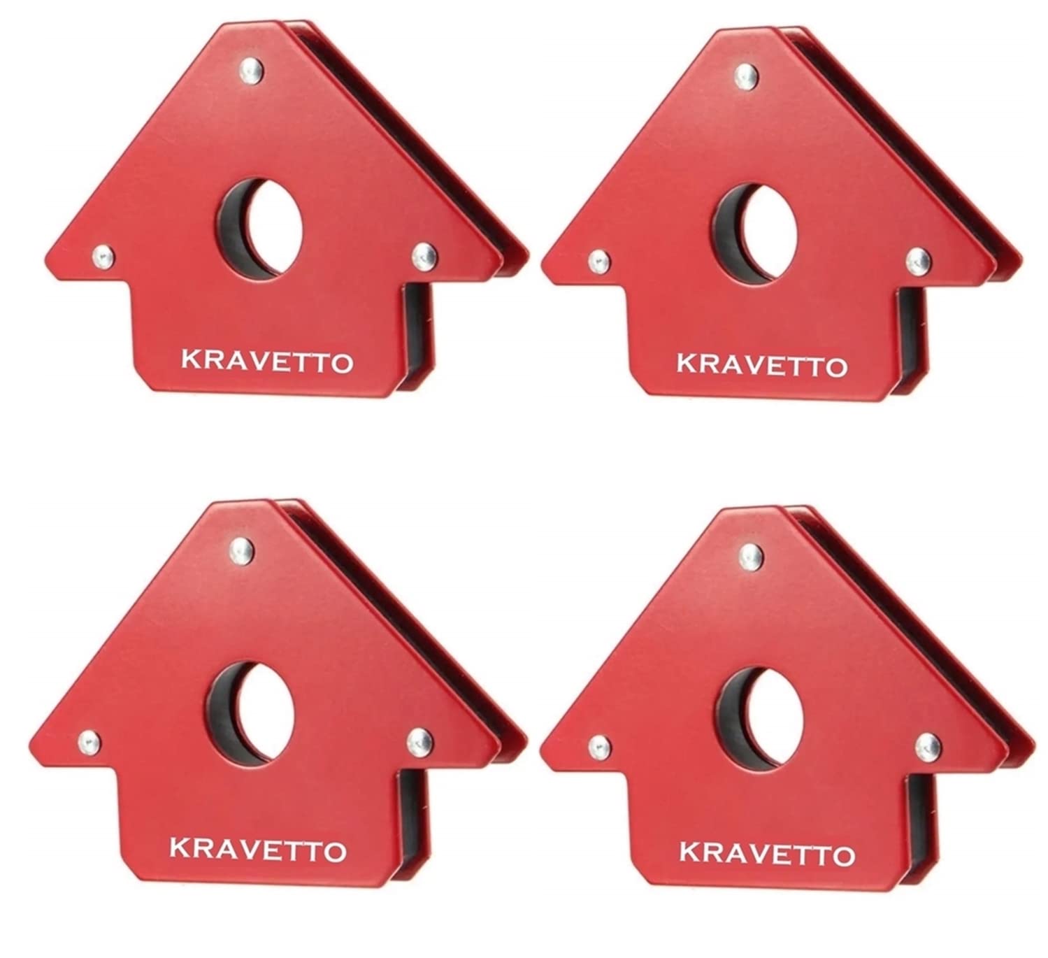 KRAVETTO Arrow Magnetic Clamp | Powder Coated RED | Size: 120x80mm | Strong Ferrite Magnet | Angled Edges for Accurate Alignment | For Welding & Fabrication (4 Pack) (B08BZPHDR6) Amazon Price History, Amazon Price Tracker