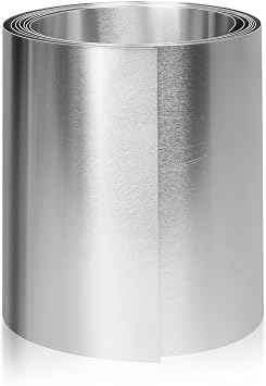 0.2mm Aluminium Flashing Roll, 200mm 7.9in x 3.5m 11ft, Weather-Resistant Metal Sheet for DIY Crafts, Roof Repair, Guttering & Home Projects