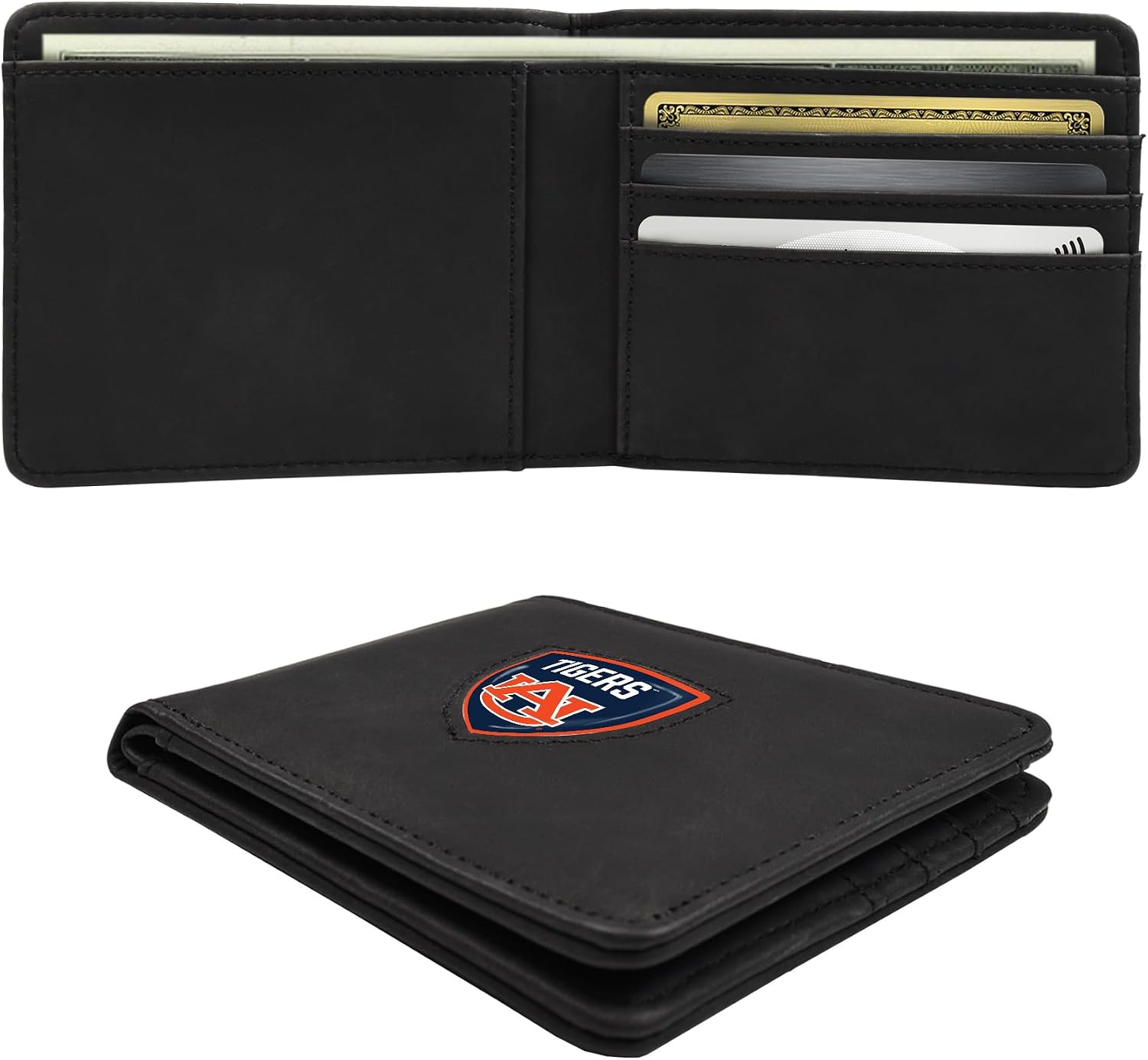 Littlearth NCAA Shield Wallet - Officially Licensed Teams In Black & Brown Colors