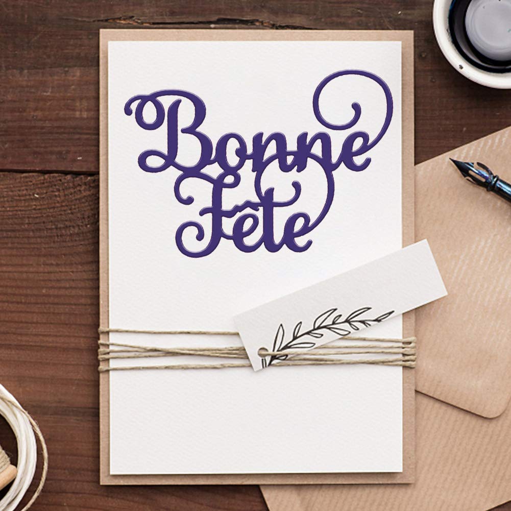 Dies De Découpe 'Joyeux Anniversaire' - Matrices Métal Pour Scrapbooking DIY