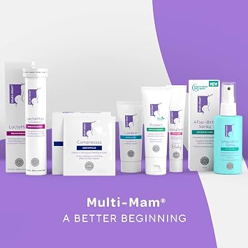 Multi-Mam Balm Nipple Cream, Protect Nipples From Breastfeeding, Soothes Irritated and Cracked Nipples, Use Before and After Breastfeeding, 30 ml Tube