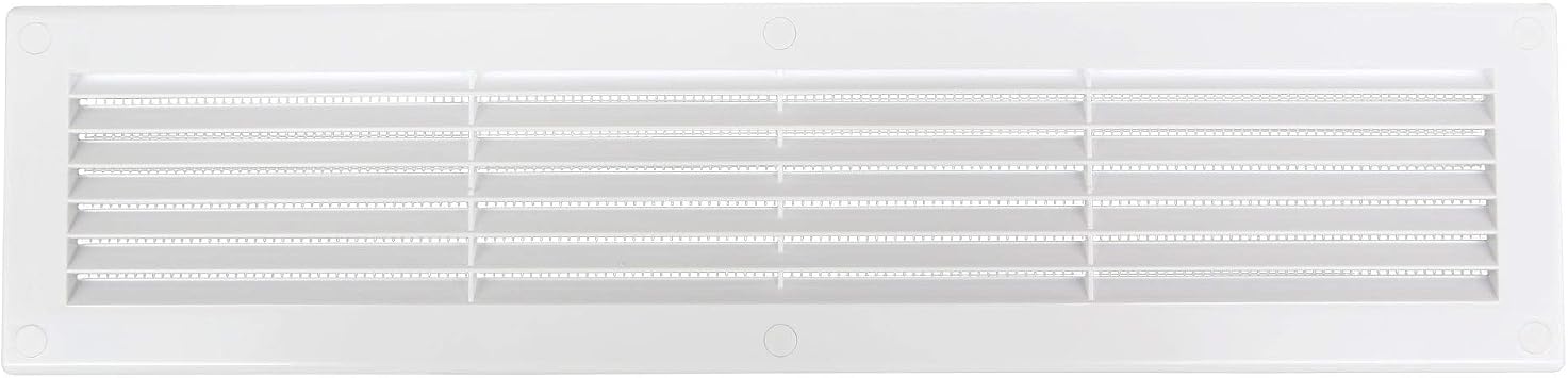 AWENTA Lüftungsgitter Rund 90/115 Mm – ABS Kunststoff, Weiß, Mit Insektenschutz