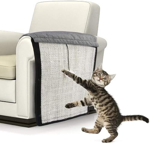 Miniatura 4 de Almohadilla para arañazos para gatos, sofá y muebles, protector de sisal natural para gatos, protector de sofá para gatos de interior, garras,