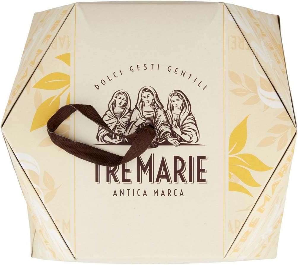 6x Tre Marie Il Pandoro Magnifico - Traditionelles italienisches Weihnachtsdessert - Weihnachts Kuchen mit Feiner Butter - 1KG + Beni Culinari Kostenloser Schlüsselanhänger