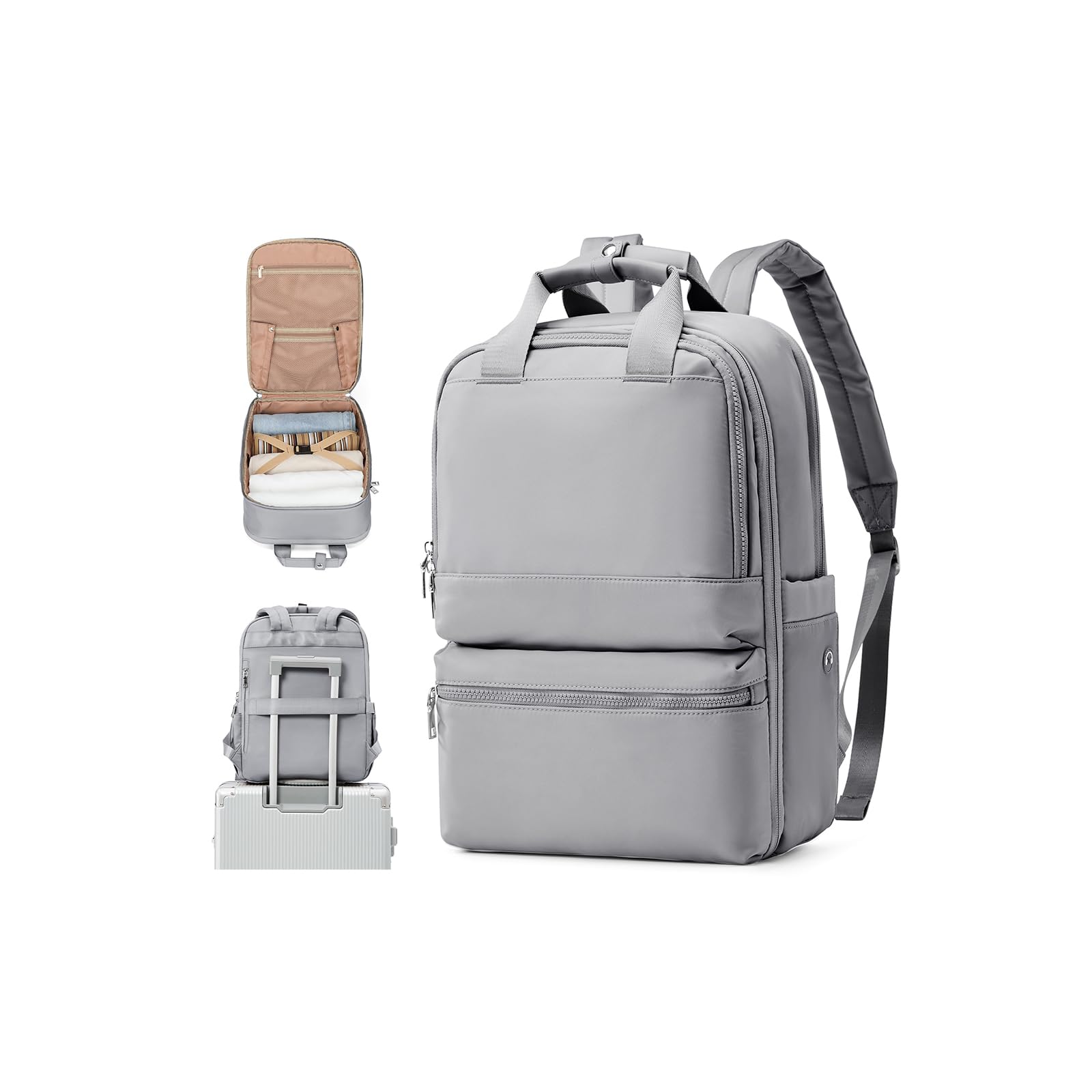 UPPACK Zaino Ryanair 40x20x25 Zaino Da Viaggio aereo Bagaglio a Mano Donna Zaino Borse da Cabina Borsa da Viaggio aereo Zaino per PC Impermeabile Casual Daypack
