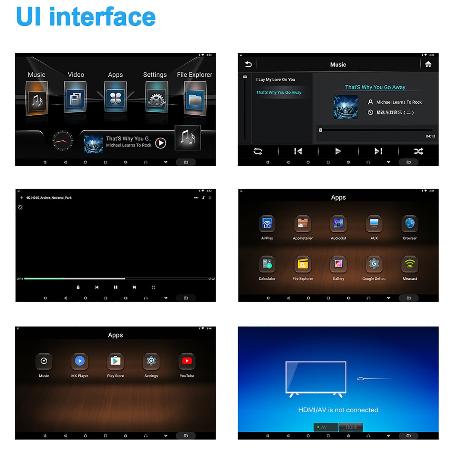 10 1 Cali Monitor Zaglowka Samochodowego Odtwarzacz Wideo Ekran Dotykowy HD Wspiera 4K Wideo Bluetooth HDMI Wejscie FM USB Uniwersalny Telewizor Tyl Fotela Kino Rozrywka Aut