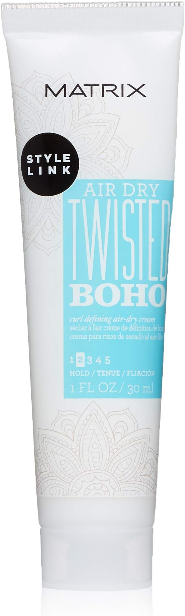 Matrix Style Link Twisted Boho Curl Defining Air-Dry Cream, Defines Curls & Controls Frizz, for Curly Hair