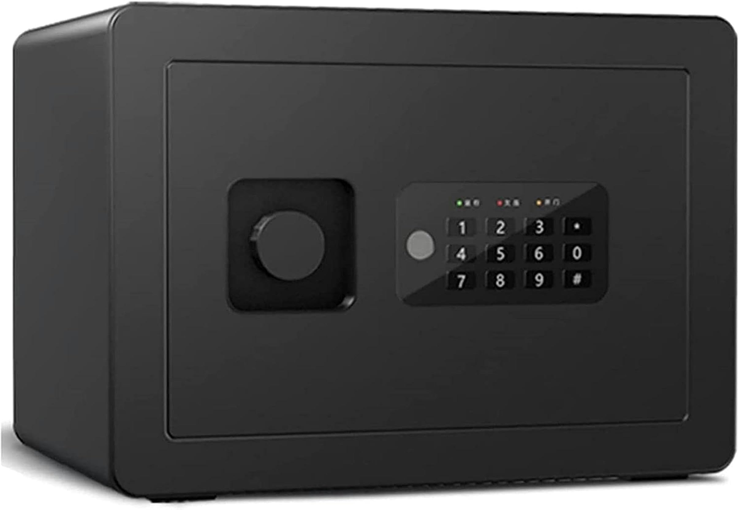 Cassaforte Domestica, Blocco Password per Impronte digitali Cassaforte Elettronica Cassetta di Sicurezza ignifuga e antifurto Scatola portaoggetti Multifunzionale, White-1