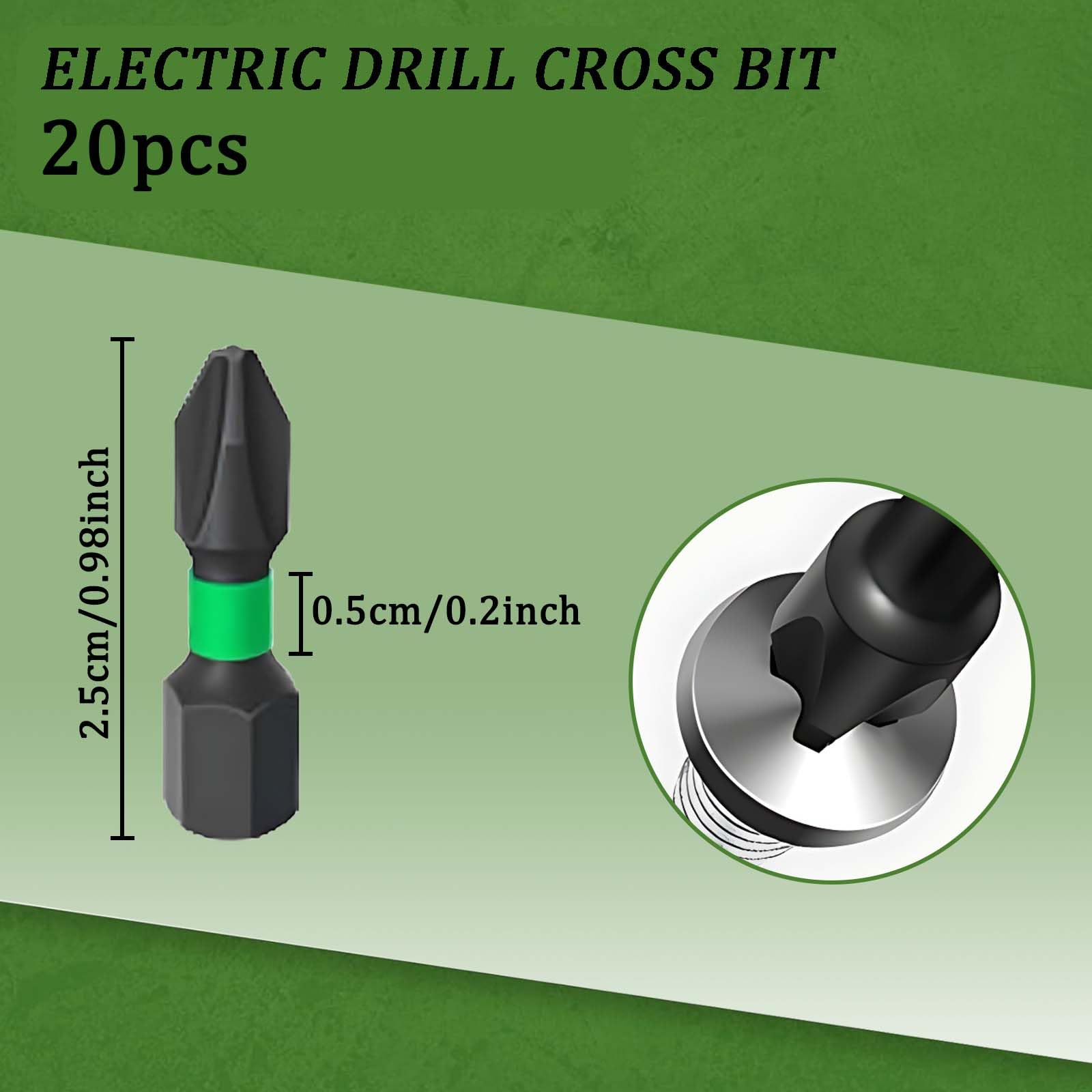 20pcs Interesting Cross Bits for Electric Drill - Image 2