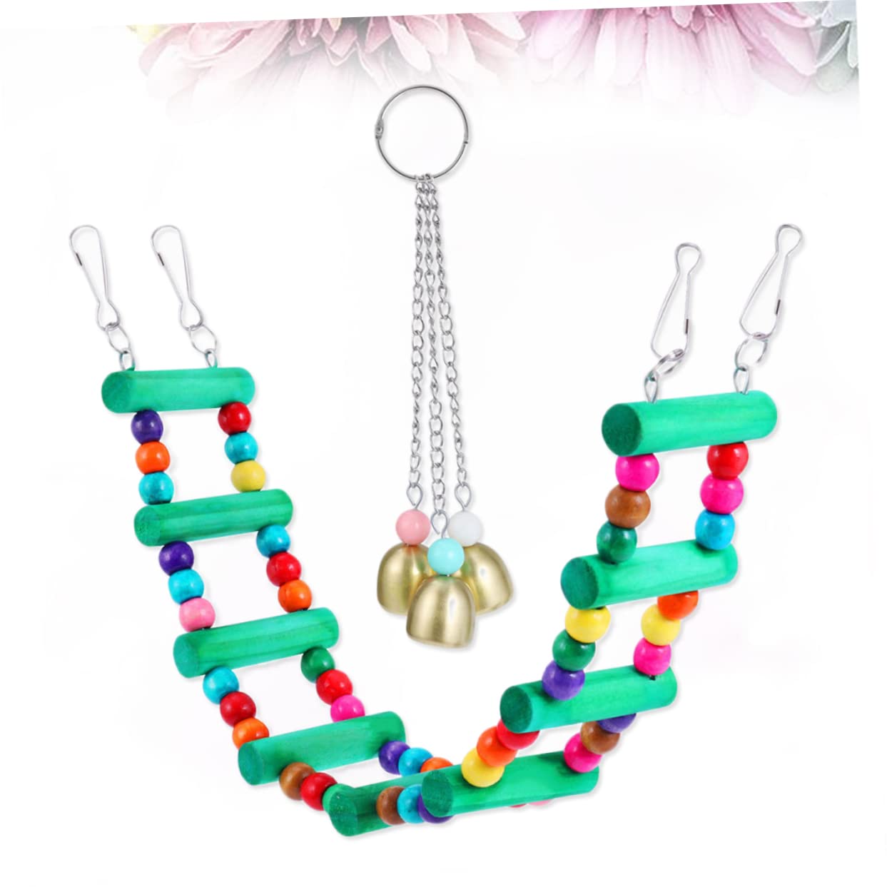 ABOOFAN Lot De 3 Balançoires pour Perroquets Jouets pour Cage À Oiseaux Échelles Et Balançoires pour Perruches Fournitures pour Animaux De Compagnie 2 Pièces X 3