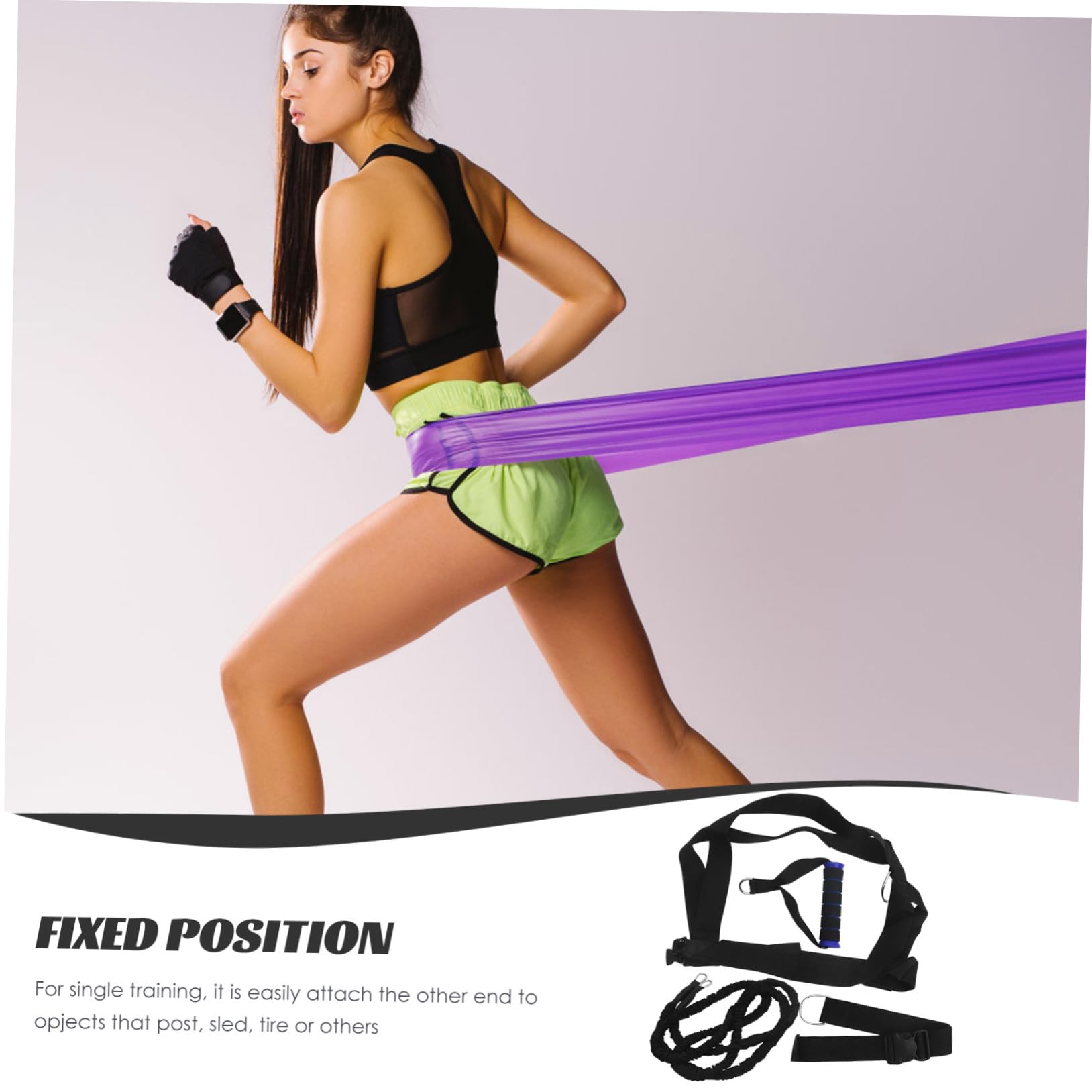 Cuerda de Tracción de Entrenamiento Doble 1 Set, 3 Metros, Algodón Látex PP