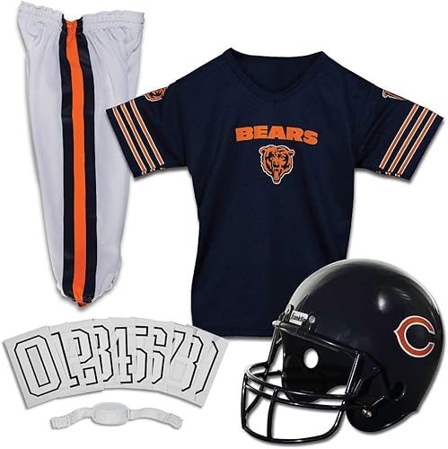 Miniatura 29 de Franklin Sports - Conjunto de uniforme de la NFL para niños y niñas; uniforme de fútbol americano juvenil, incluye casco, camiseta y pantalones