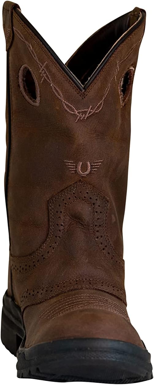 TuffRider Women Leigh Embroidered Barbwire Leather Round Toe Western Boots - Image 3